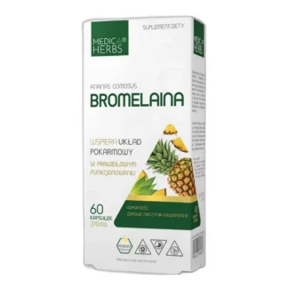 Bromelaina Medica Herbs 60 kapsułek — zdjęcie 1