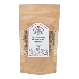 Herbata ziołowa liściasta Zielarnia Warmińska oczyszczona wątroba 90 g — zdjęcie 1