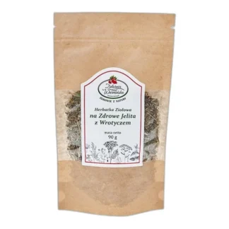 Herbata ziołowa Zielarnia Warmińska Na zdrowe jelita z wrotyczem 90 g — zdjęcie 1