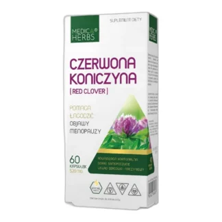 Medica Herbs Czerwona Koniczyna Red Clover 60 k MENOPAUZA WŁOSY — zdjęcie 1