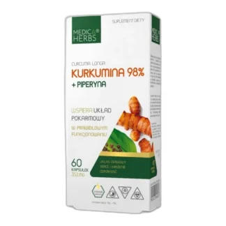 Medica Herbs Kurkumina 98% piperyna 60 k — zdjęcie 1