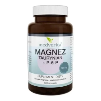 Medverita Magnez Taurynian + P-5-P 50 kaps. — zdjęcie 1