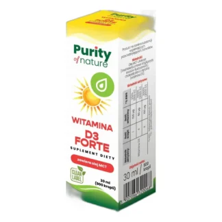 Purity of Nature Witamina D3 Forte 30 ml w kroplach — zdjęcie 1