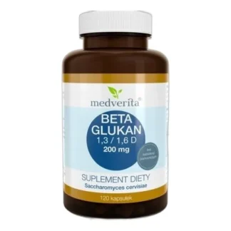 Suplement diety Medverita beta-glukan 1,3/1,6 D 200 mg kapsułki 120 szt. — zdjęcie 1
