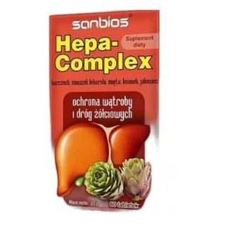 Suplement diety Sanbios Hepa-Complex 60 sztuk — zdjęcie 1