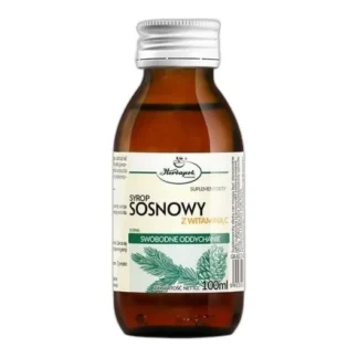 Syrop sosnowy Herbapol z witaminą C 100 ml wegański — zdjęcie 1