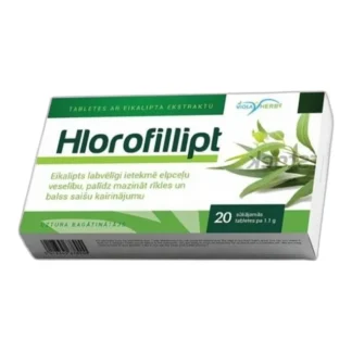 Tabletki Chlorofillipt 800 mg eukaliptus czysty 20 szt. — zdjęcie 1